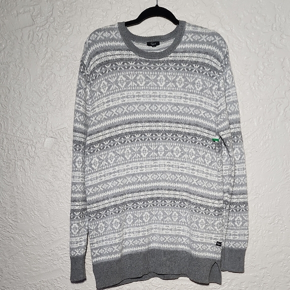 RAILS Carlisle Silver Icicle Crewneck Sweater Size L - Picture 1 of 4